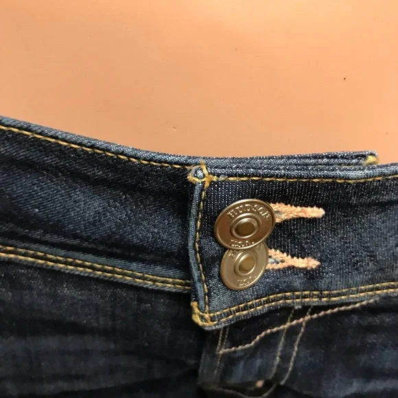 HUDSON Croxley Mid Thigh Short-Blue-Size 25 -Good Condition - Picture 12 of 16